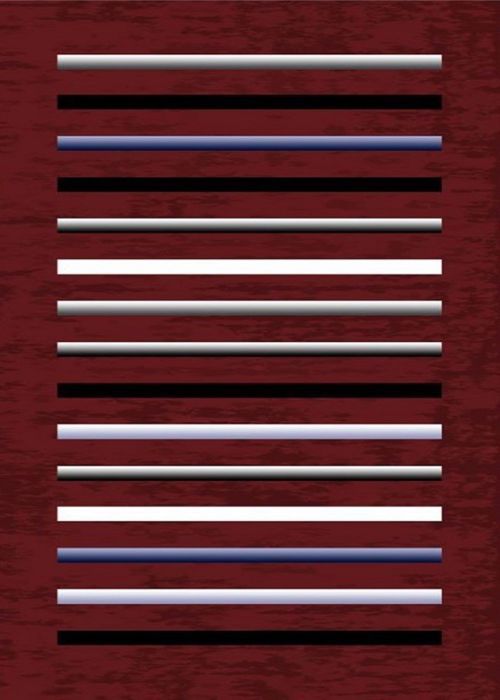 Tapis Rayures Bordeaux Dimensions - 160x230