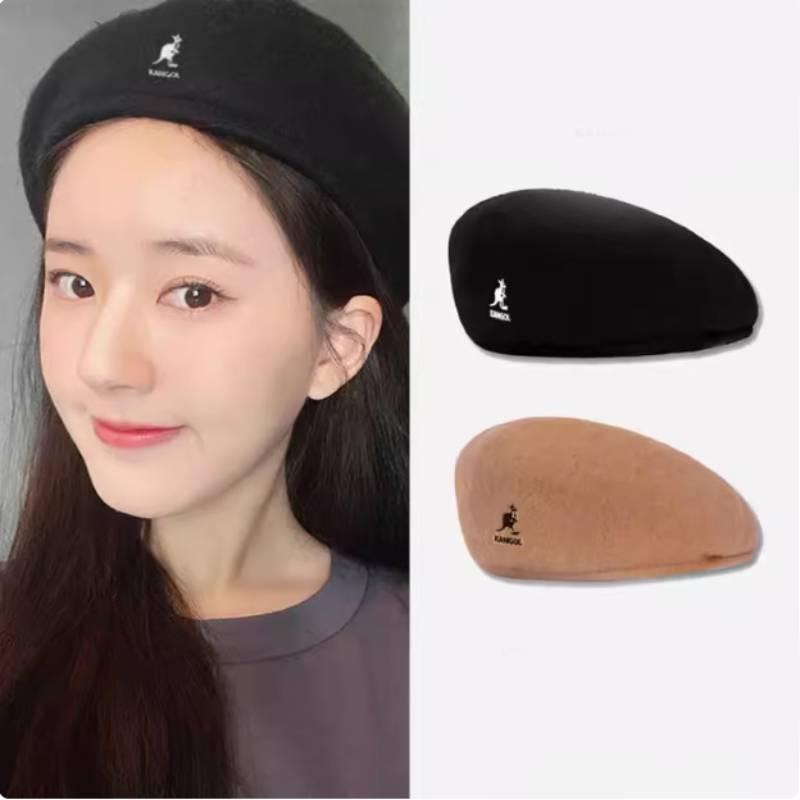 Шерстяная кепка Kangol 504 Современный стиль надписей Модная и функциональная Незаменимая вещь для каждого гардероба