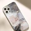 Прозрачный противоударный чехол с мраморным узором для iPhone 15/16/17 Pro Max/14