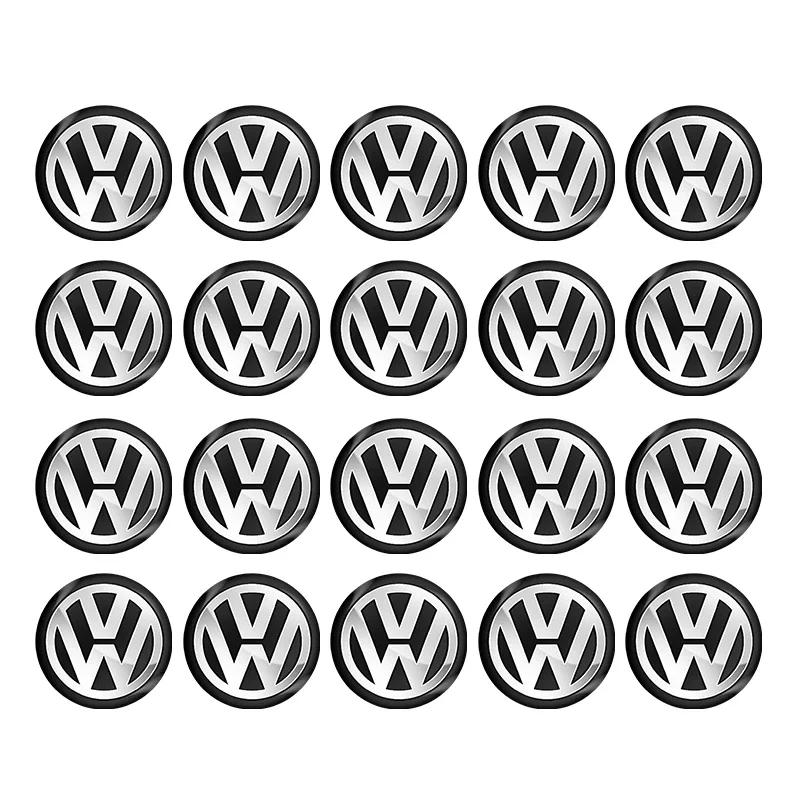 142W11mm Metal Car Key Badge Emblem Replacement Stickers For Volkswagen VW Polo Passat B5 B6 B7 T4 T5 Golf 4 5 6 Tiguan Jetta Golf