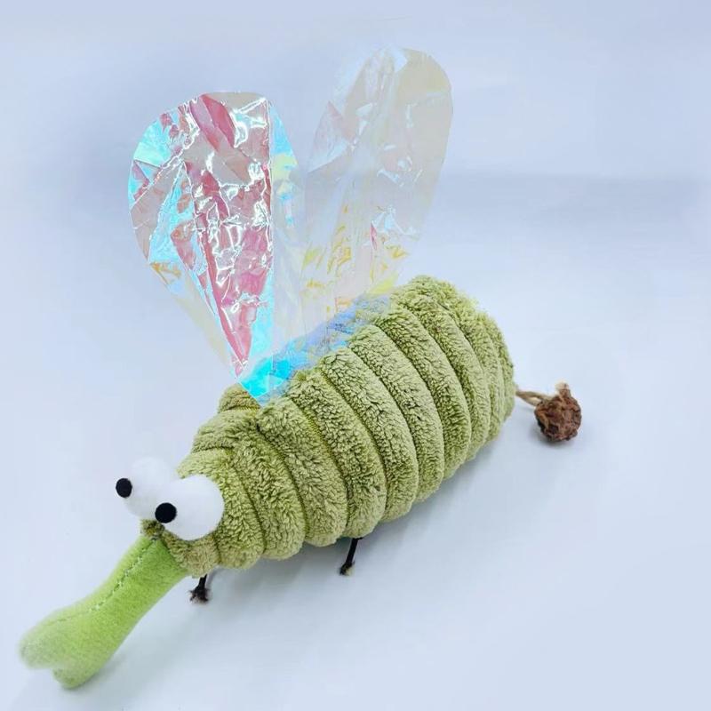 Cat Plush Toy Interactive Catnip Simulated Mosquito Kitten Toy Bite Resistant Teeth Cleaning Pet Catnip Toy Accessories
