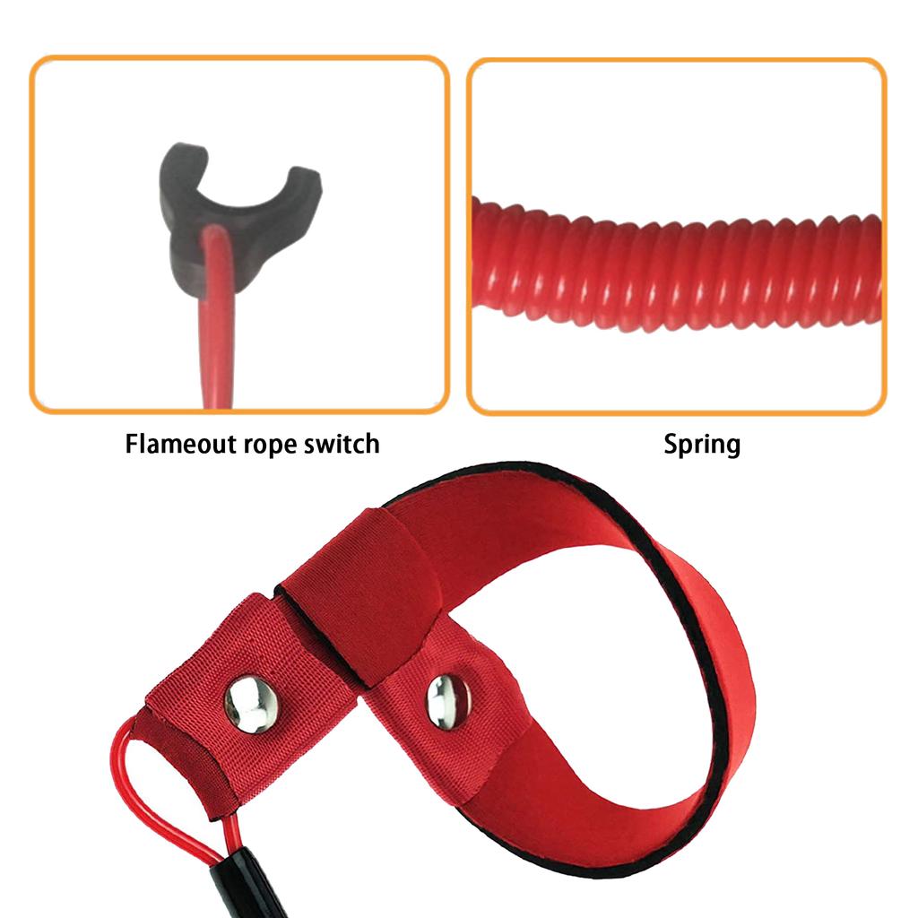 Marine Outboard Engine Boat Motor Kill Stop Switch For YAMAHA Jet Ski 2-425hp Key Rope Safety Lanyard Tether FX140 All Models