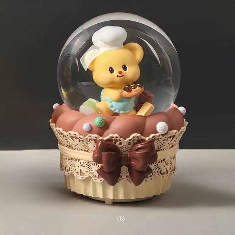 Астронавт Хрустальный шар Музыкальная шкатулка Украшение - Студент Снежный шар Подарок на день рождения