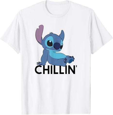 Lilo Stitch Chillin White TShirt