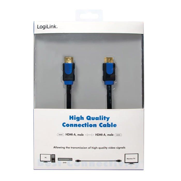Câble HDMI - Logilink - CHB1102 - 2m - 4K - 3D - Ethernet