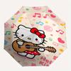 Hello Kitty, Music Automatic opening and closing folding umbrella with 8-rib frame and compact travel design, perfect for all occasions | St