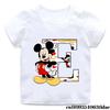 Mickey Mouse A-Z Alphabet Print Kids Cotton T-Shirt Girls Boys T-Shirt Summer Children’s Top