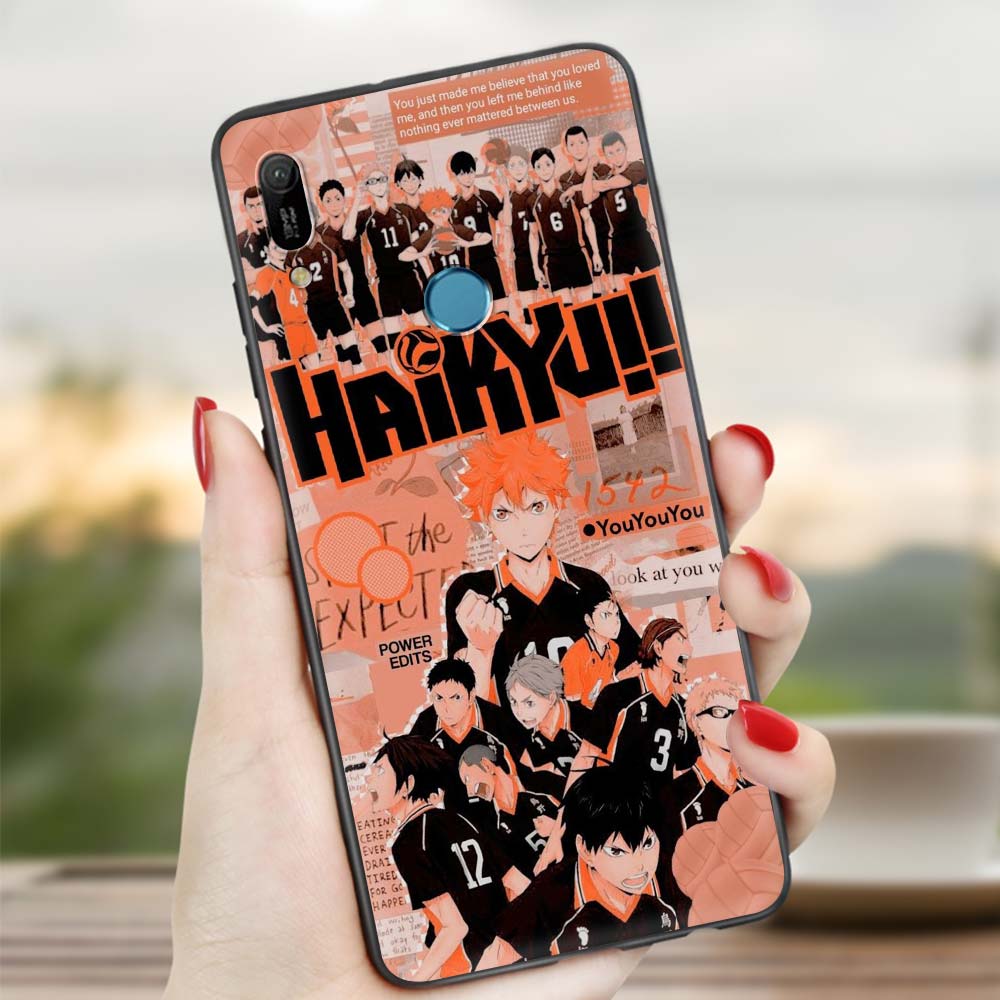 Чехол для телефона Huawei P30 Pro P40 Lite EP Smart Z Y7 Y6 2019, силиконовая задняя крышка, сумка для мобильного телефона, аниме Oya Haikyuu Love Volleyball