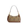 COACH shoulder bag Disney/Disney joint model Teri 25 classic old flower Mickey Mouse print hardware buckle fabric with leather armpit hand medium size
