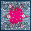 New Oil Painting Floral Print Women Silk Scarf Large Square Scarves Female Bandana Fashion Ladies Hijab Kerchief Scarves