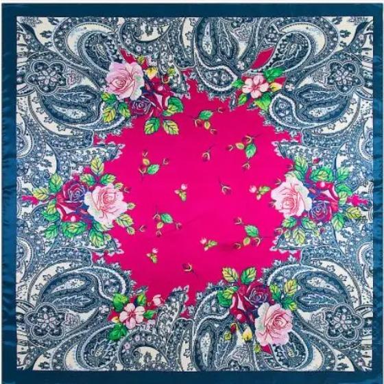 New Oil Painting Floral Print Women Silk Scarf Large Square Scarves Female Bandana Fashion Ladies Hijab Kerchief Scarves