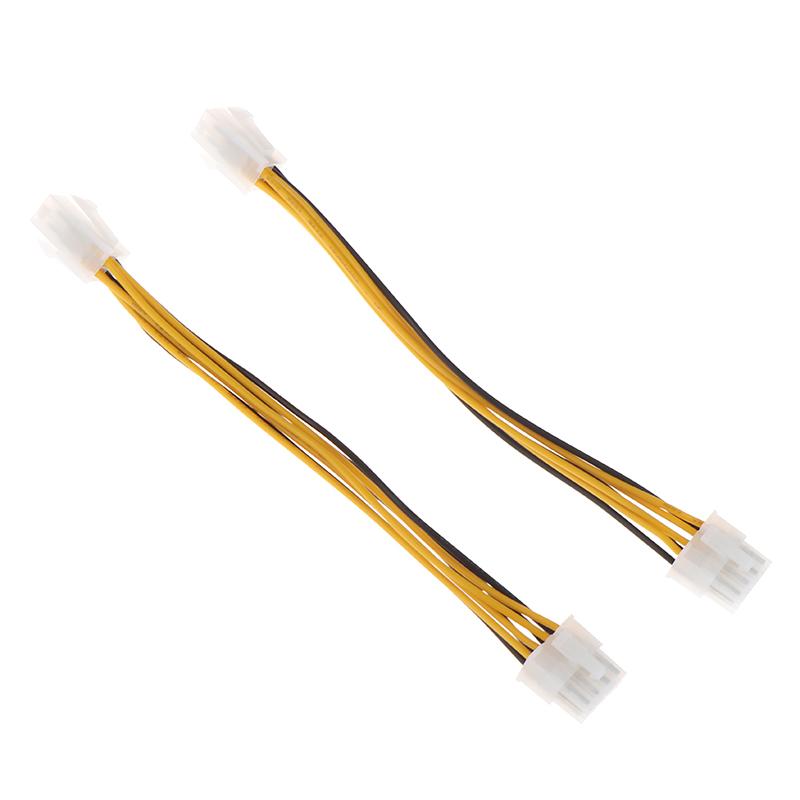1Pc 4 Pin Male To 8 Pin Female Lead Extension To Cpu Power Converter Cable