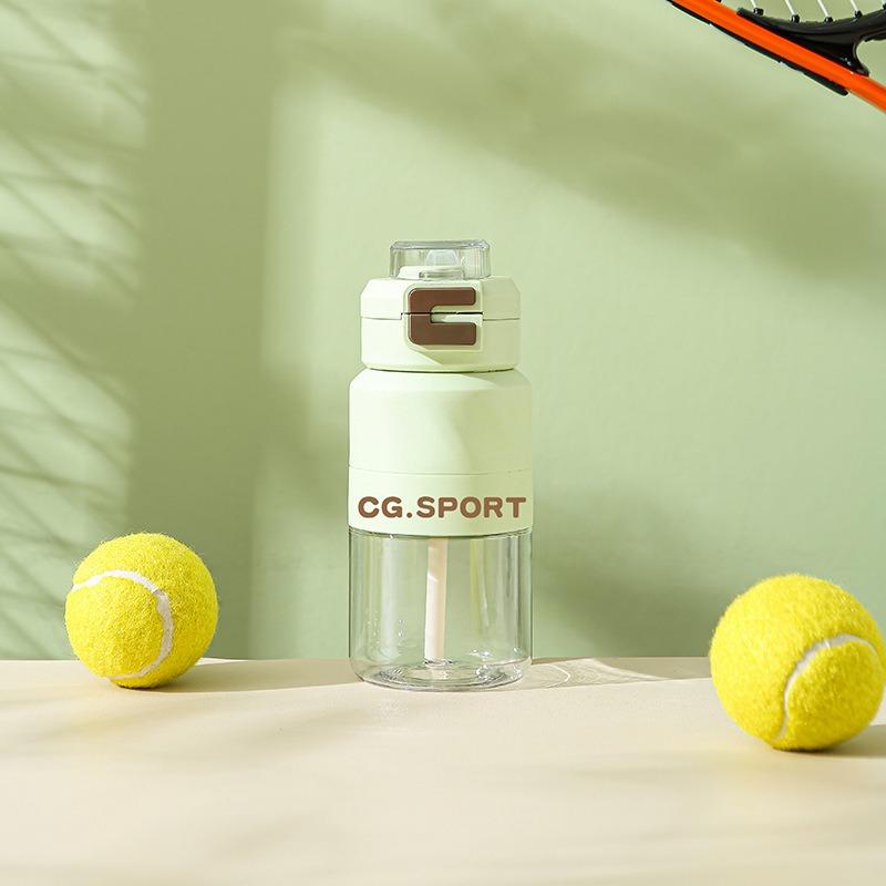Outdoor Sports Water Cup Large Capacity Portable Student's Straw Plastic Cup
