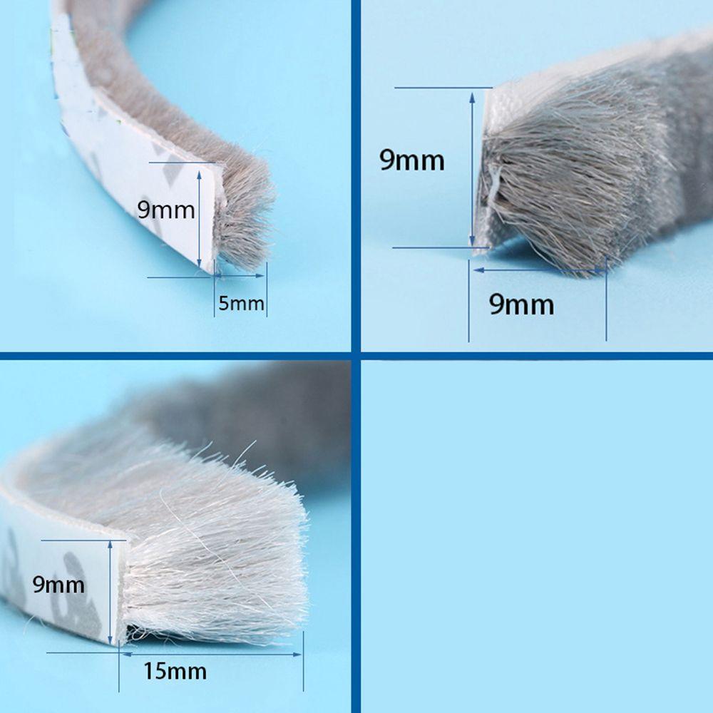 Tape Door Strip Windproof Pile Weatherstrip Sealing Strip Self Adhesive Door and window seal