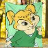 Alvin Chipmunks Theme Printed Blanket Perfect For Couch Bed Travel Outdoor Use Machine Washable Cozy Durable