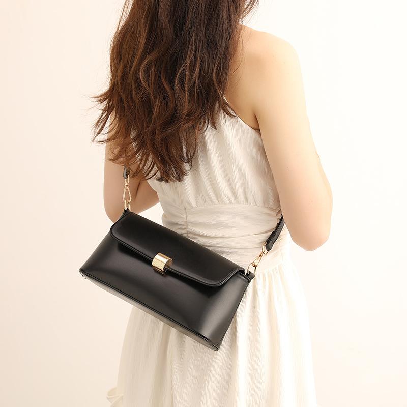 High-end light luxury niche women's bag, new handbag, fashionable crossbody bag, shoulder bag, underarm bag, vintage small square bag