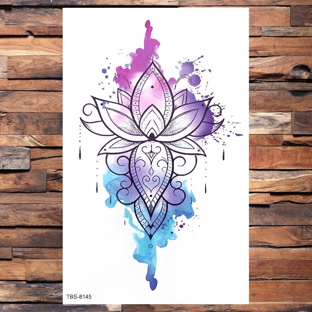 Realistic Dragons Fake Temporary Tattoo For Men Women Tribe Tigers Tattoos Stickers Spray Wolf Flowers Waterproof Tatoo Body Art