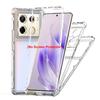Гибридный противоударный чехол 3 в 1 для Infinix Note 40Pro Plus GT 20 Pro Жесткая пластиковая рамка Прозрачная задняя крышка из ТПУ Fundas