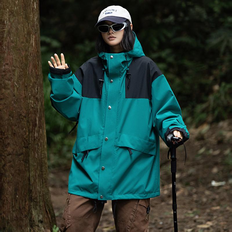 Tooling Jacket Spring and Autumn Outdoor Casual Loose Hooded Jacket Top