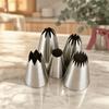 5PCS Assorted Shapes Pastry Icing Nozzle Stainless Steel Cake Decorating Tip  DIY Pastry Art