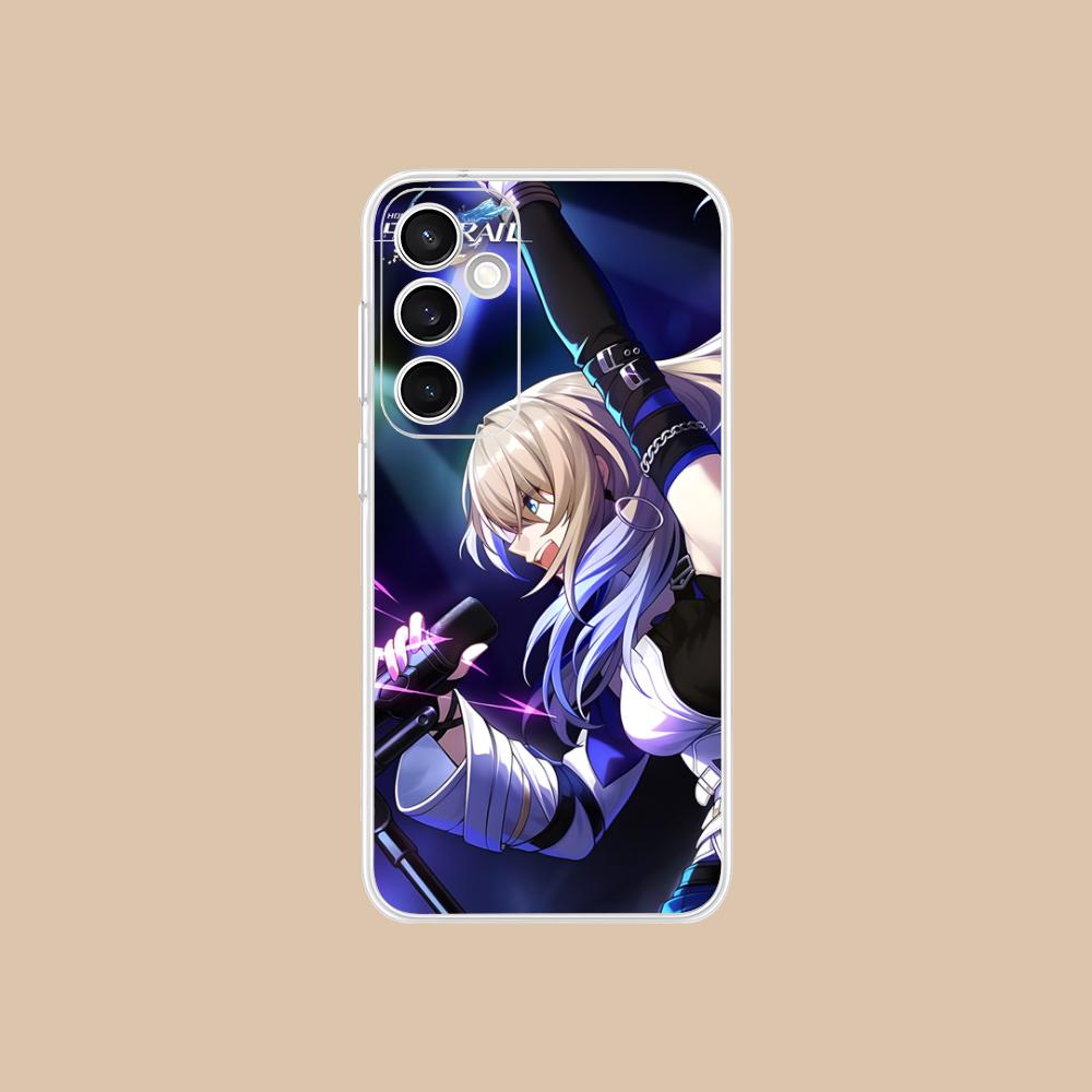 Прозрачный чехол HSR Serval для Samsung Galaxy S25 S24 S23 S22 S21Plus FE Ultra Цветная накладка