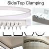 2M Curtain Track Rod Rail Plastic Flexible Ceiling Mounted Curved Straight Slide Windows Bendable Accessories Kit Home