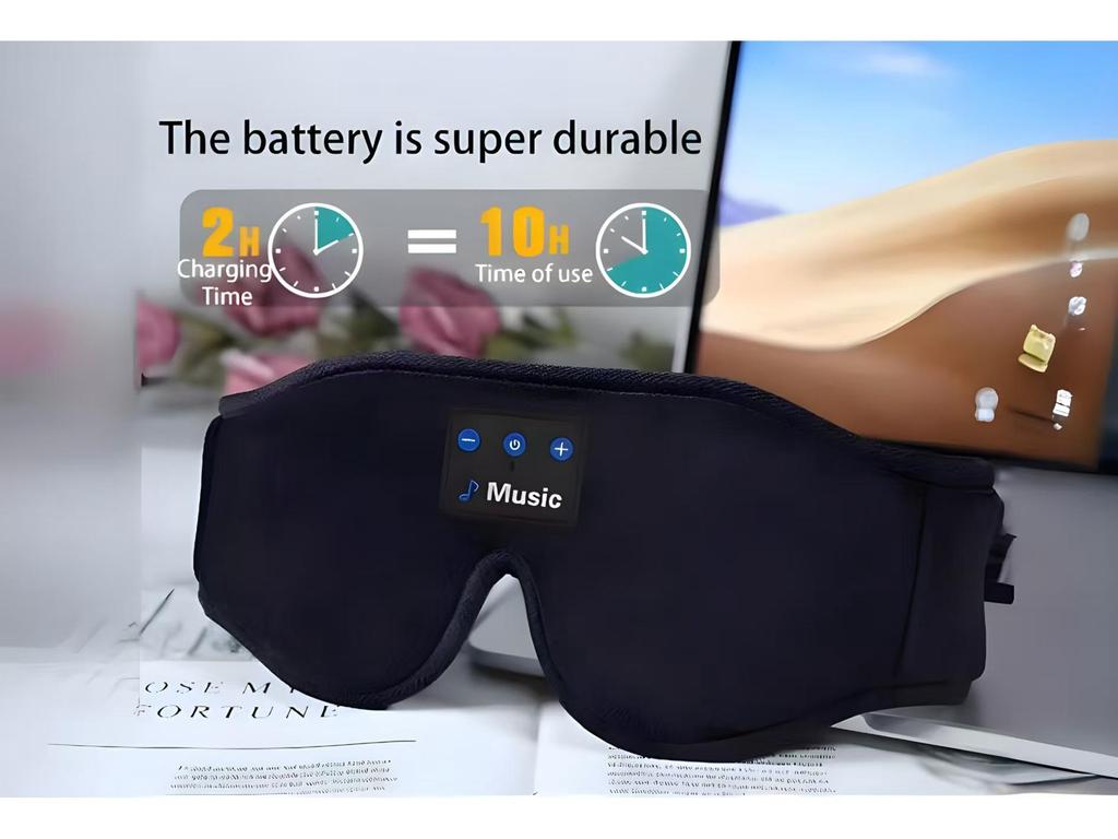 Умная Bluetooth маска для сна со встроенным белым шумом и музыкальной гарнитурой
