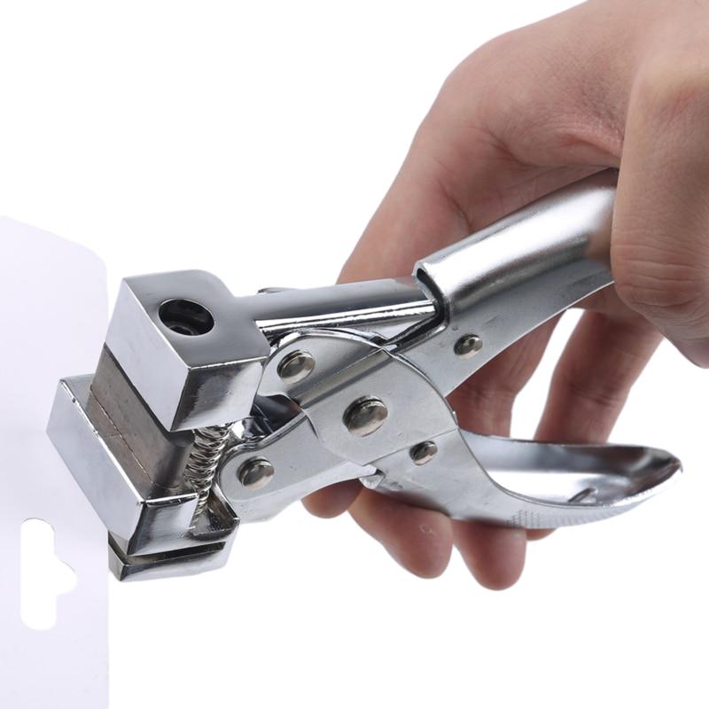 T Slot Shape Puncher Paper Cut Tool ID Punch Cutter Plastic Card Paperboard Badge Tag Identity Plier