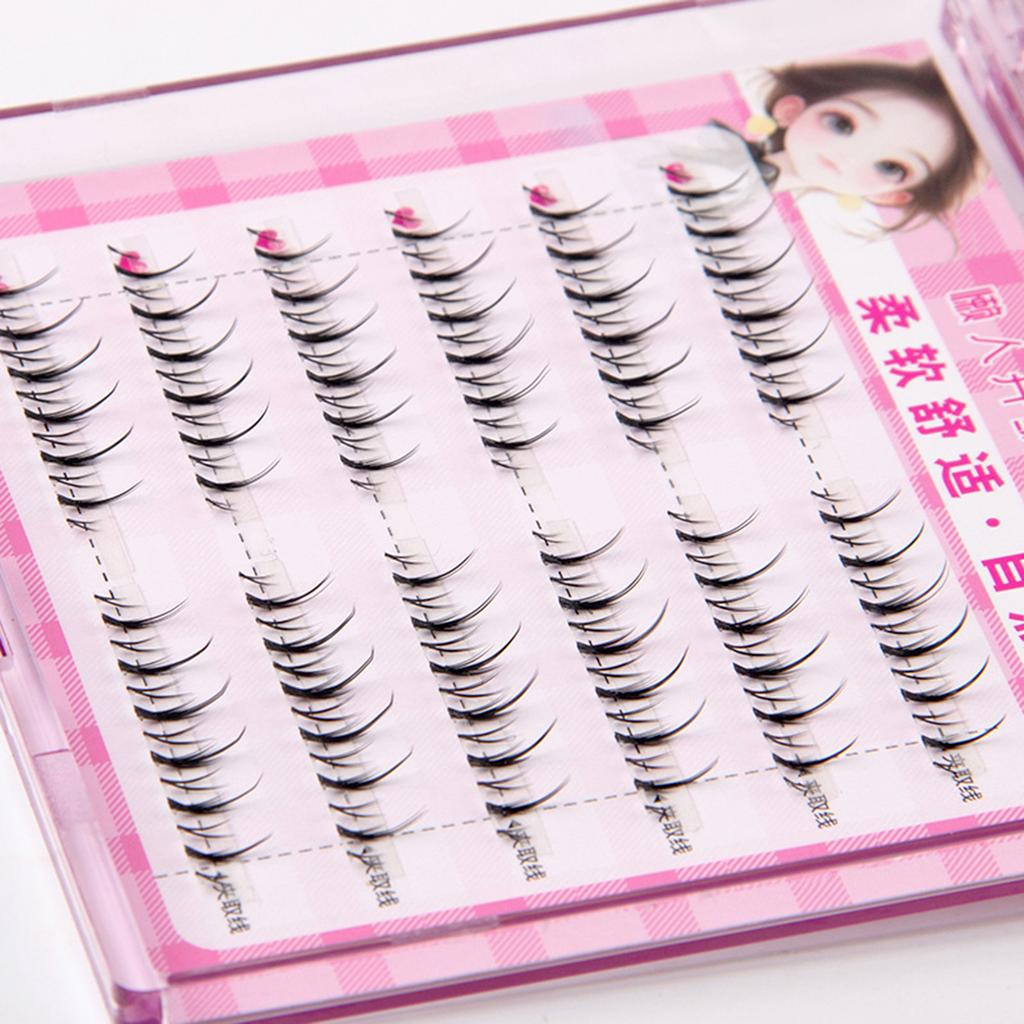 V-shape Wispy Lash Extension Women Daily Eyelash Clusters Ideal for Cosplay and Costume Parties