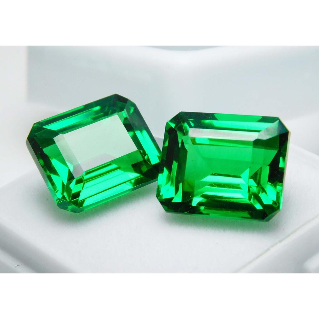 20 Ct Natural Green Garnet Emerald Cut Loose Gemstone