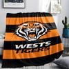 1Pc Wests Tigers Print Flannel Blanket High Quality Warm Comfortable Cover for All Seasons Perfect for Gifts Home Decor