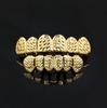 Hip Hop 18k Real Gold Color Plating Brass Glossy Grillz Jewelry