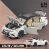1/24 Scale Toyota Camry Alloy Car Model Light Sound Effect Diecast Car Toys for Boys Birthday Gift Kids Toys Car Collection