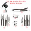 Car-Styling Carbon Fiber Car Interior Center Console Color Change Molding Sticker Decals For BMW X6 F16 2015-2018