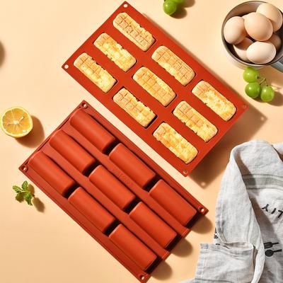 1 шт. Девять последовательных силиконовых форм для выпечки торта, полуцилиндрическая длинная силиконовая форма, самодельные формы для пудинга и шоколада