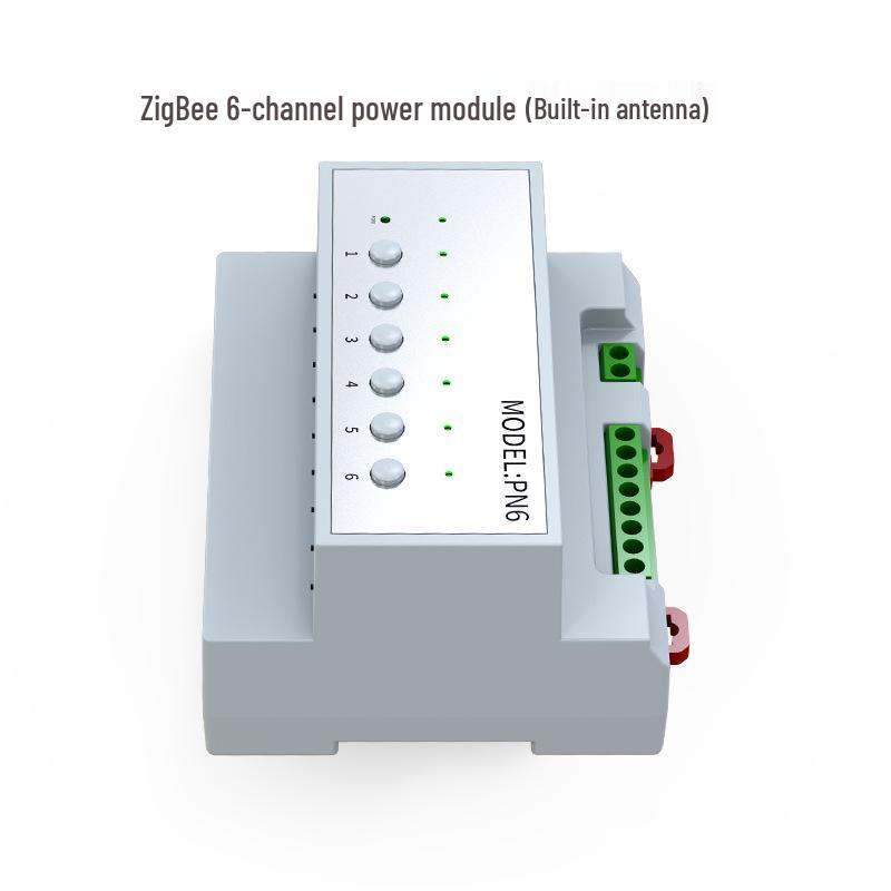 Модуль Zigbee Tuya WiFi 6-канальный Вкл/Выкл для управления гостиничным номером с питанием от «сухих» контактов, хост RCU.
