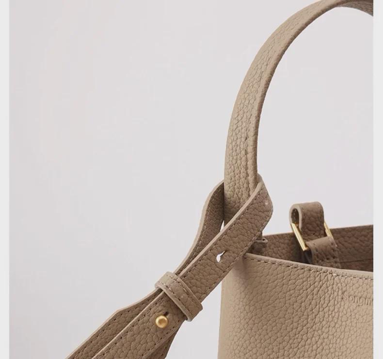 Сумка-ведро Songmont Mountain Pine Medium Cowhide Commuter Bucket Bag – вместительная, портативная и стильная