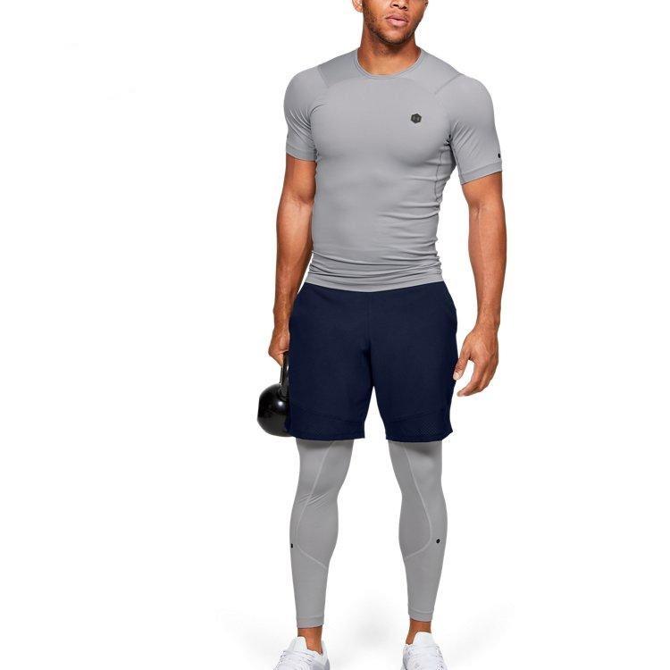 Мужская футболка Under Armour RUSH HeatGear с коротким рукавом, серая 1353449-011