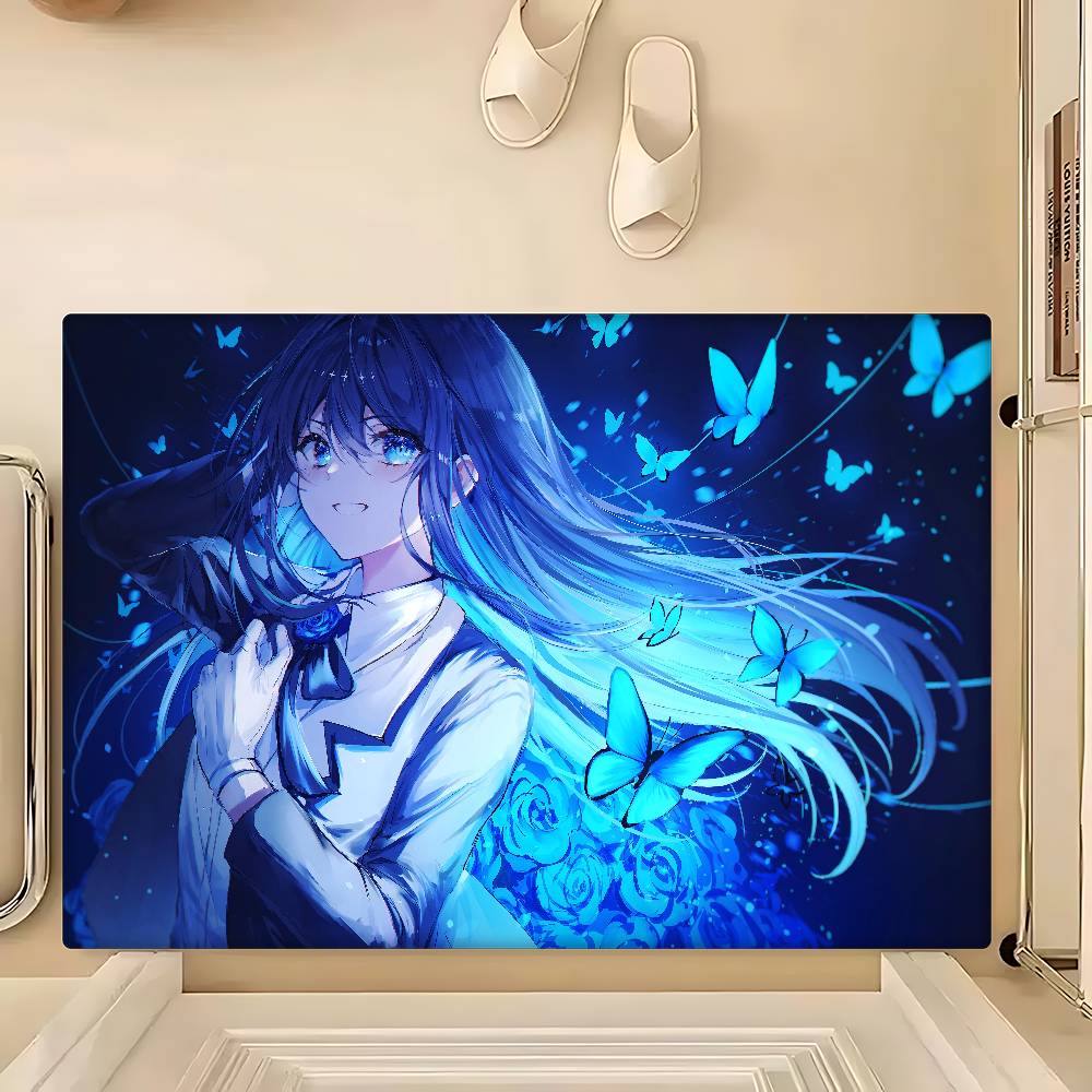 1 шт. Коврик для ванной Ado Детская комната Спальня Декорация Балкон Противоскользящий придверный коврик Гостиная Приветственный коврик