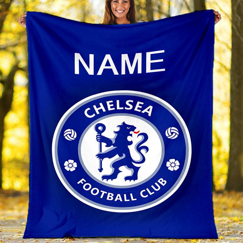 Customizable Football Throw Blanket – Personalized Name, All-Season Cozy Snug Blanket, Machine Washable, Personalized Blanket