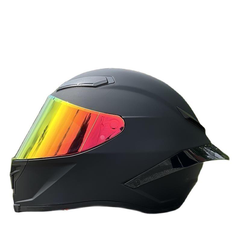 Матовый черный цвет шлема Мужской и женский мотоциклетный шлем Casco Зимний сезон Одобрено ECE Унисекс Шлем-интеграл