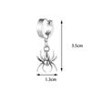 Серьги-кольца с испуганным пауком для женщин и мужчин, большие готические серьги из нержавеющей стали на Хэллоуин, вечерние украшения для ушей, подарок, серьги с пирсингом в стиле панк
