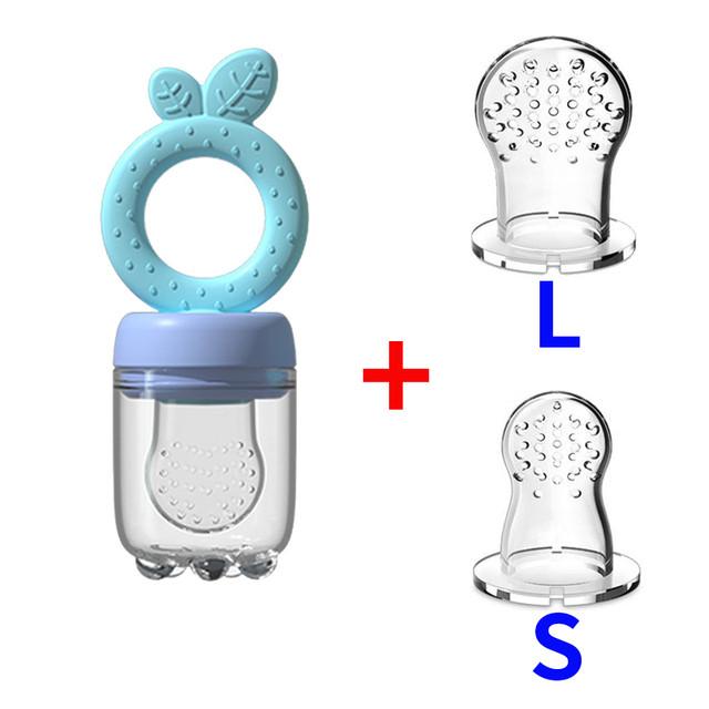 New Baby Nipple Fresh Food Fruit Milk Feeding Bottles Nibbler Learn Feeding Drinking Water Straw Handle Infant Teething Pacifier