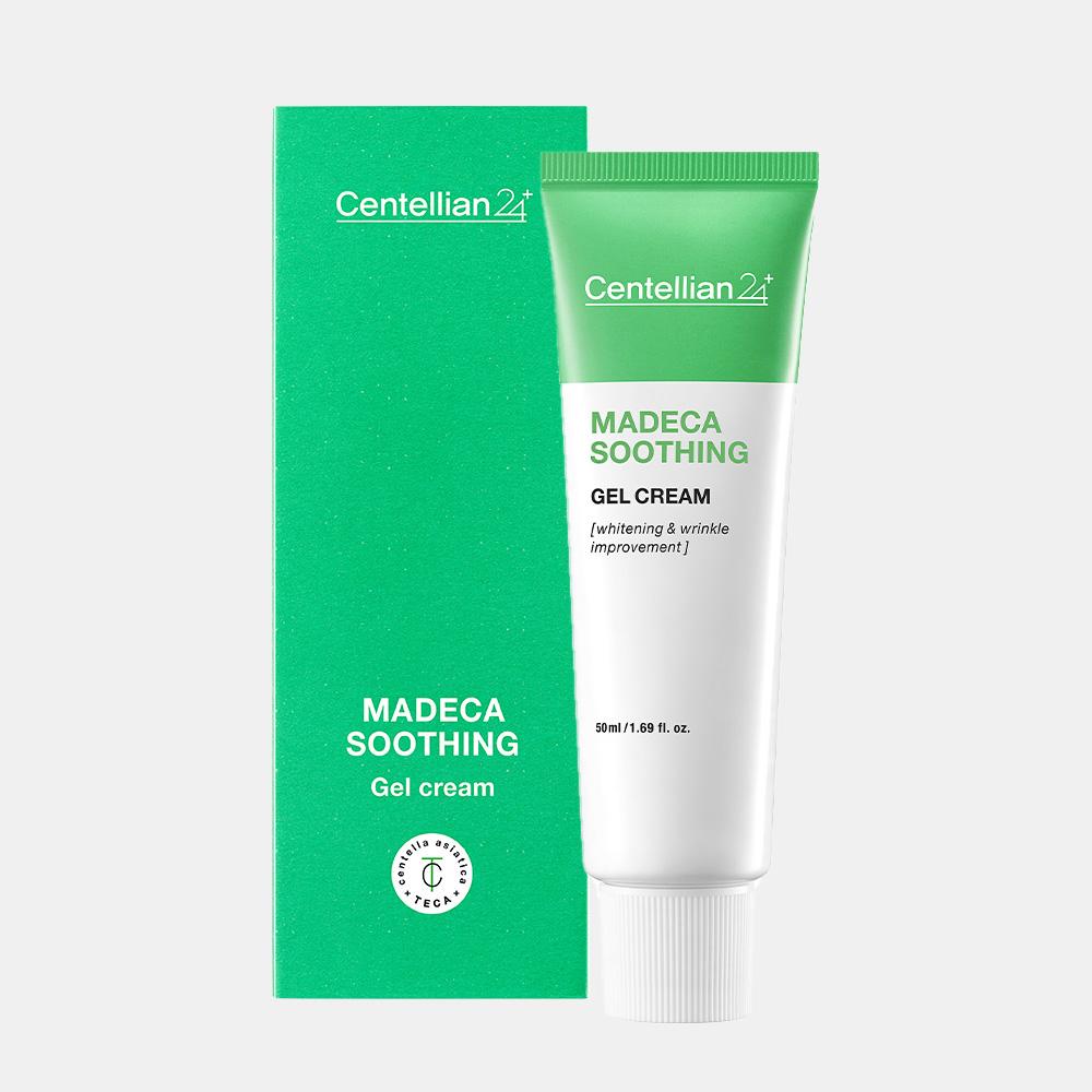 CENTELLIAN24 Успокаивающий гель-крем Madeca (50мл) – Легкий успокаивающий увлажняющий крем с TECA и экстрактом центеллы, корейский
