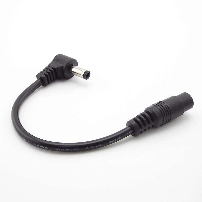 Кабель постоянного тока 5,5 x 2,5 мм «папа» — «мама» 5,5 x 2,1 мм, угловой адаптер 5,5 * 2,5 мм, кабель для зарядки под прямым углом 90 градусов
