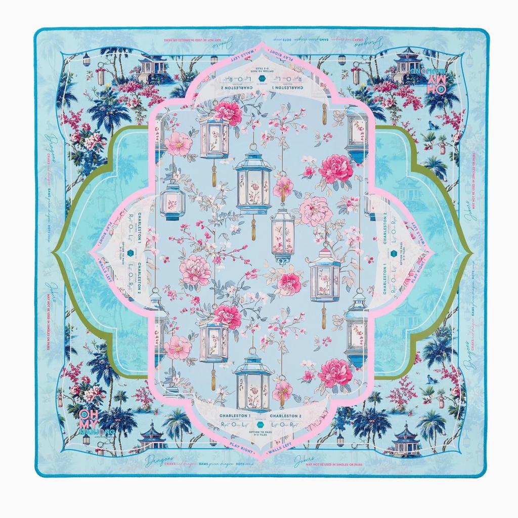 Candy Pop Art American Mahjong Mat for Mahjong Tiles, Natural Rubber Non-Slip Noise Reduction Washable Pad