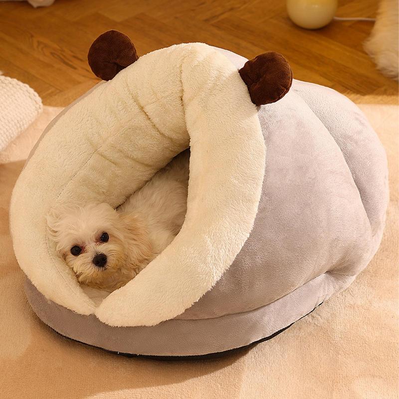 Cat Sleeping Bag Thickened Pet Sleeping Bag Warm Detachable and Washable Round Cat Nest Pet Bed Small Dog House Pet Nest