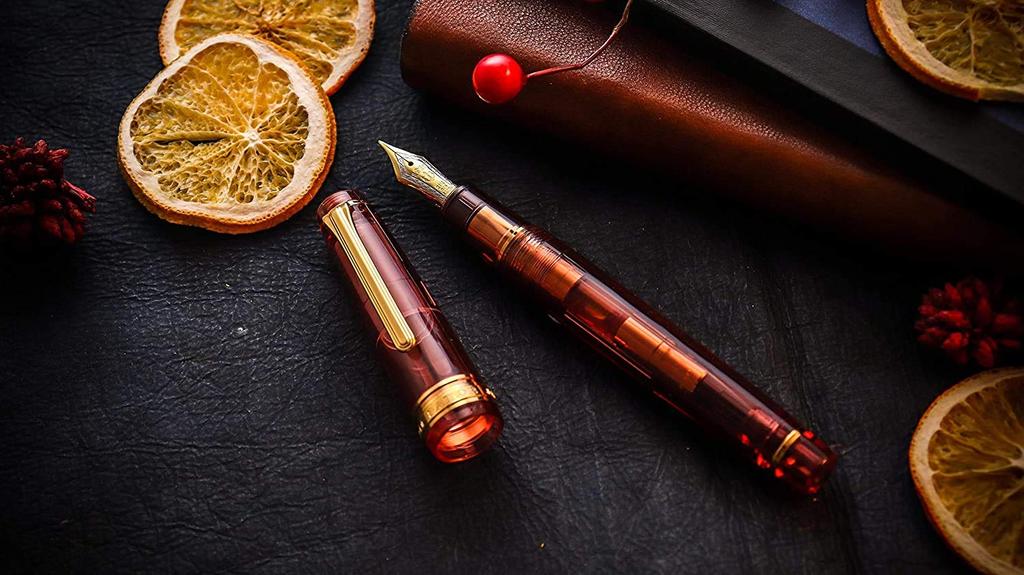 WANCHER Limited Fountain Pen SAILOR Original Professional Gear Hawaiian Ripe 21K Fountain Pen Special Production Extra [Wancher Product] (EF Fine)