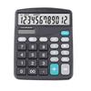 12-Digit Dual Power Handheld Desktop Calculator Black Electronics Solar Calculator Large LCD Display