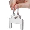 Practical Commercial Restroom Tool Set 6PCS Dispenser Access Key Sturdy Stainless Steel with Secure Metal Keyring
